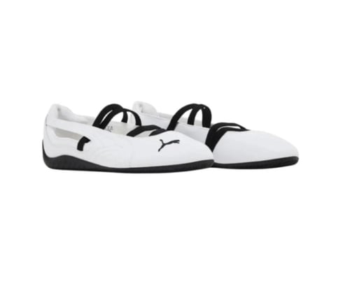 Puma Speedcat Women's Leather Ballet Flat in White