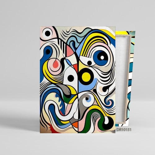 لوحة كانفس جدارية مطبوعة رسم تجريدي 151