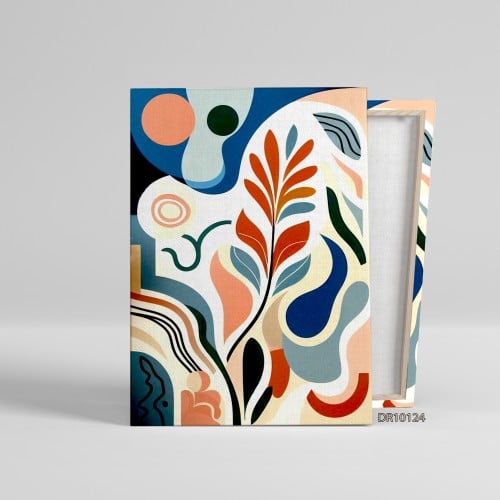 لوحة كانفس جدارية مطبوعة رسم تجريدي 124