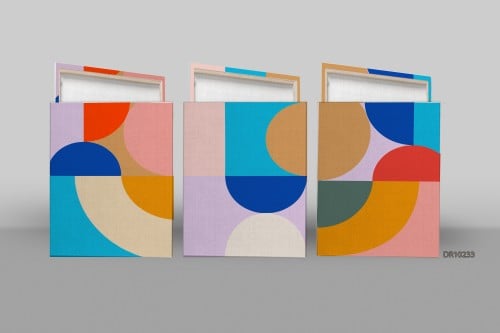 لوحة كانفس جدارية ثلاث قطع D233