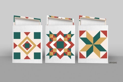 لوحة كانفس جدارية ثلاث قطع D242