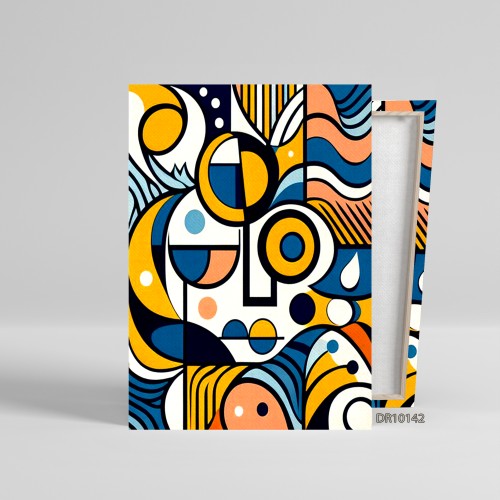 لوحة كانفس جدارية مطبوعة رسم تجريدي 142