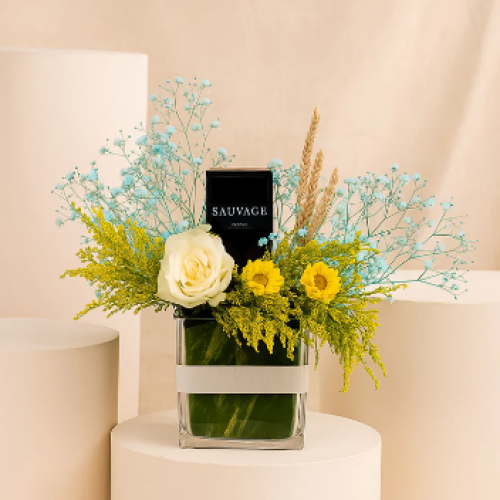 عطر ديور سوفاج رجالي و مزهرية ساحرة