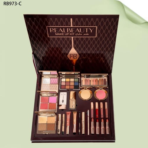 طقم الميك اب المتكامل 24قطعة RB973-C بوكس مكياج مت...