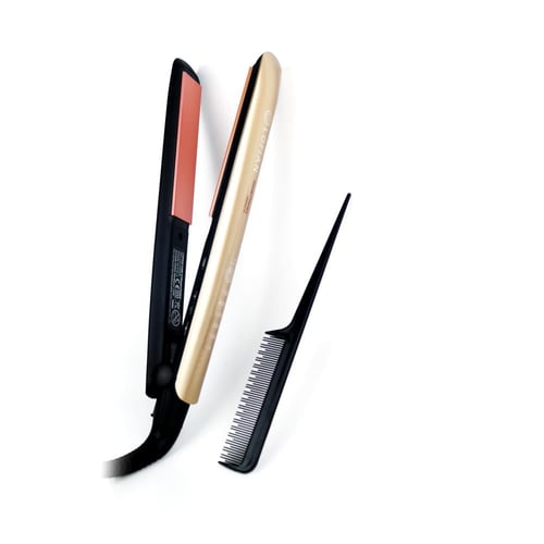 مكواة فرد الشعر الذكية كيراتين وثيرابي وزيت الأرغا...