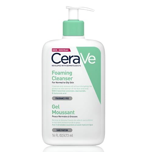 CeraVe Foaming Face & Body Wash for Normal to Oily Skin - 473ml