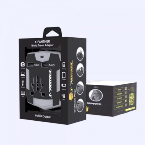 شاحن متنقل مع قابس دولي