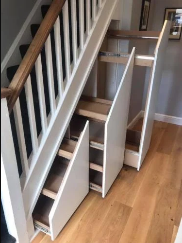 دولاب سحب تحت الدرج بدروج سحب