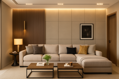 خدمة تلبيس الجداران بالشيبورد والخشب المضلّع