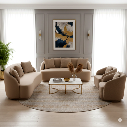 تفصيل كنب بإسفنج عالي الكثافة 7أشخاص