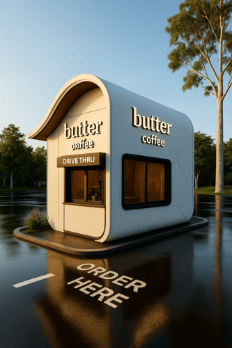 تصميم وتنفيذ كشك درايف ثرو كوفي او اي نشاط