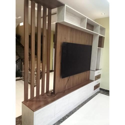 فاصل مودرن وجهين – وحدة مدخل وطاولة تلفزيون بتصميم...