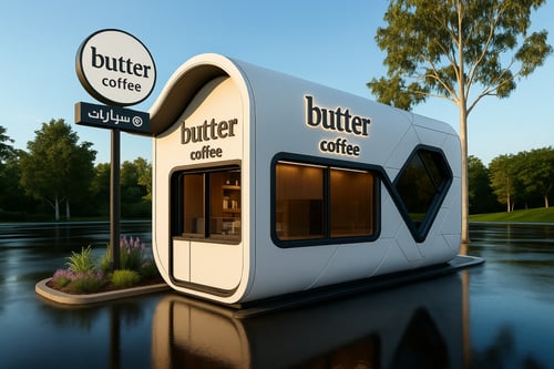 تصميم وتنفيذ كشك درايف ثرو كوفي او اي نشاط