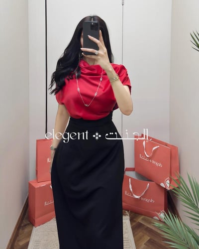 فستان كلاسيك طويل بلون الحب الفاخر