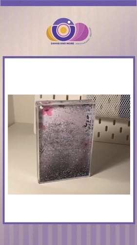 برواز اكريلك مع جليتر بتصميمك الخاص