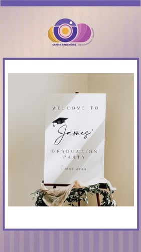 استاند استقبال للخريجات مقاس 70