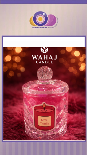 شمعة الكوب الزجاجي