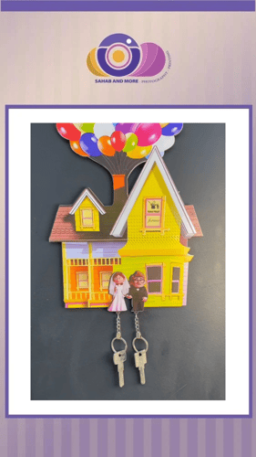 لوحة استقبال مع علاقة مفاتيح - حجم صغير