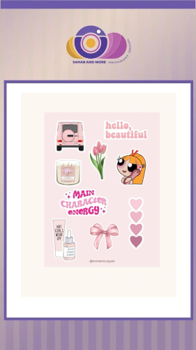 شيت ستيكرات مقاس a5