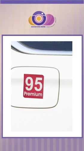 ستيكر سيارة بنزين 95