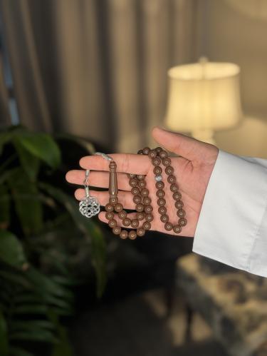 بكلايت بني (طربزونة فضة) 51 خرزة