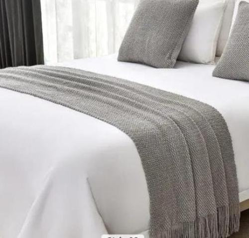 Double bed decoration, wool, size 65*240
