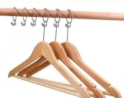 A sturdy hotel clothing rack against theft