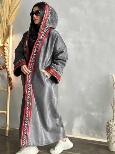 فروة نسائية شتوية تطريز سدو