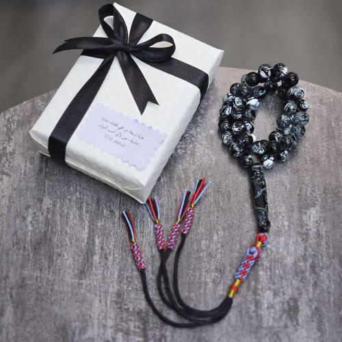 سبحه كحلي مموج بكلايت كركوشه