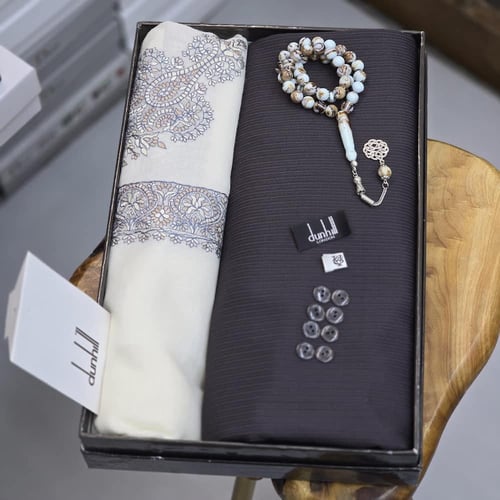 بوكس هديه رجاليه قماش وشماغ وسبحه