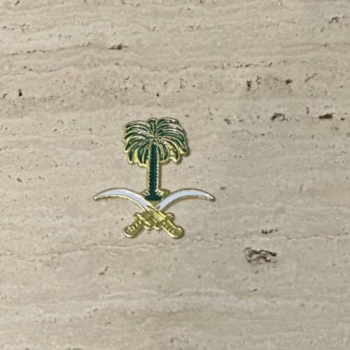 مجموعة 12 بروش مع برواز انيق لليوم الوطني