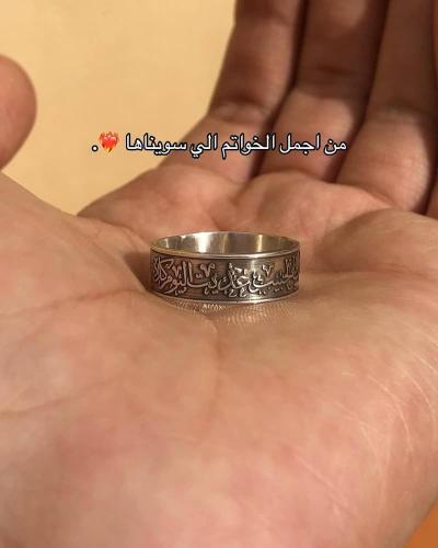 دبله رجالية فخمة مصنوعة من الفضة الخالص