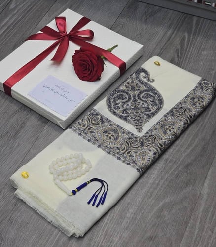 هدية شتوية شماغ كشميري مع سبحه بكلايت كركوشه