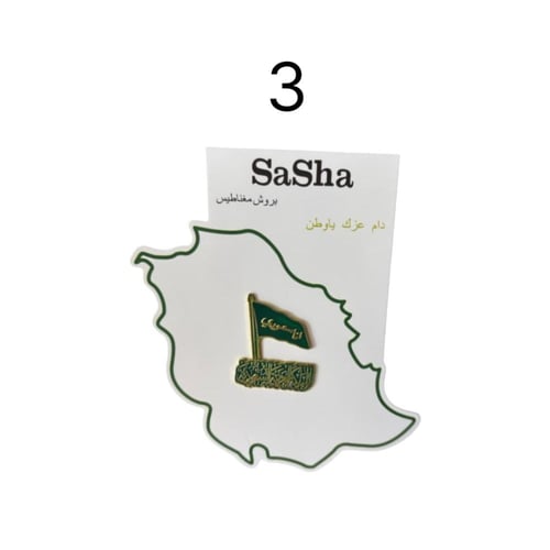 مجموعة 12 بروش اليوم الوطني السعودي 95 بتصاميم اني...