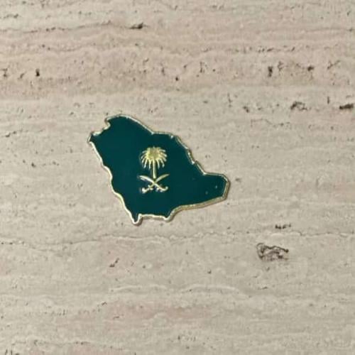 بروش مغناطيس خريطة المملكة العربية السعودية مع الس...