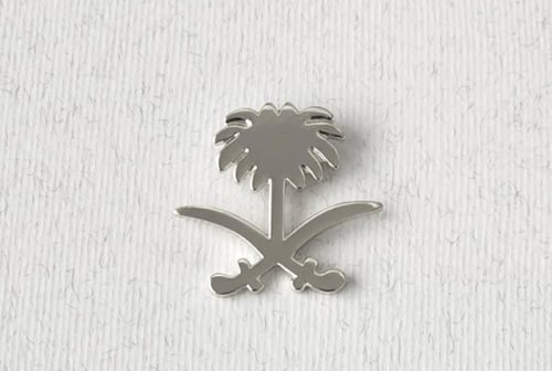 مجموعة 12 بروش مع برواز انيق لليوم الوطني