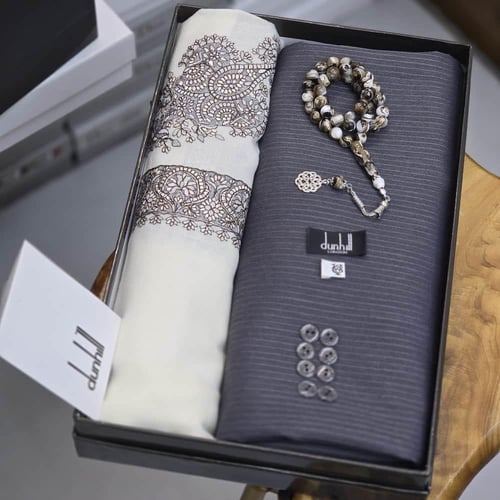 بوكس هديه رجاليه قماش وشماغ وسبحه