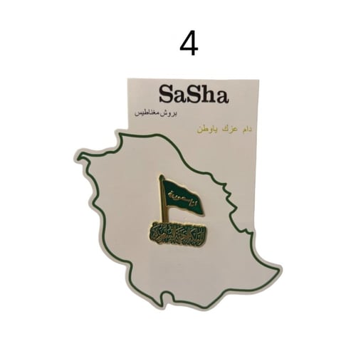 مجموعة 12 بروش اليوم الوطني السعودي 95 بتصاميم اني...