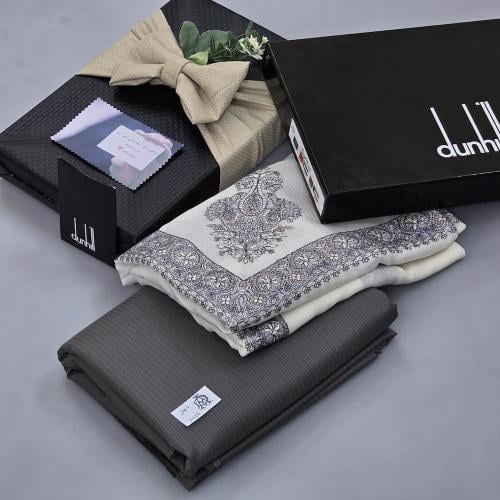 قماش وشال كشميري بتنسيق شتوي ملكي — جاهز للهدايا