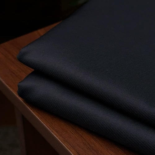 قماش كحلي ملكي شتوي - تصميم ساده بنقشه خفيفه فاخره