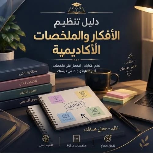 دليل تنظيم الافكار والملخصات الاكاديميه