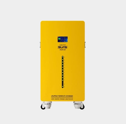 بطارية ليثيوم 15 كيلو - صن فايف - 300 امبير ٤٨ فول...