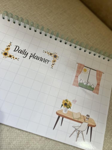 منظم يومي بثيم دوار الشمس