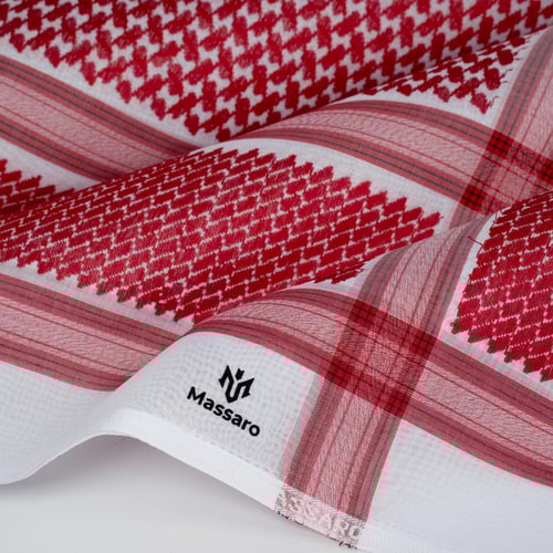 شماغ مسارو Massaro احمر المطور