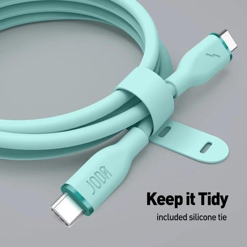 سلك JODA سيليكون 60 واط تايب سي الى تايب سي 1 متر...