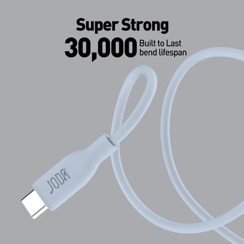 سلك JODA سيليكون تايب سي الى تايب سي بقوة 60 واط ب...