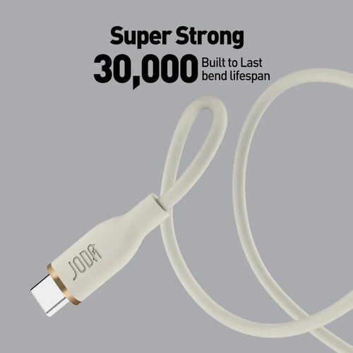 سلك JODA سيليكون 60 واط تايب سي الى تايب سي 1 متر...