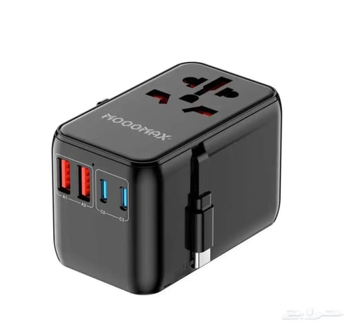 فيش سفر من موج ماكس - 85 واط - مع كيبل تايب سي مدم...