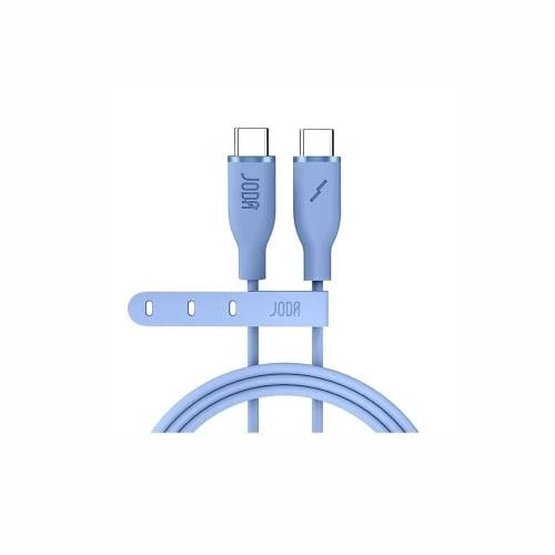 سلك JODA سيليكون 60 واط تايب سي الى تايب سي 1 متر...