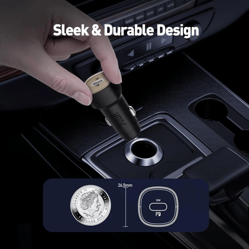 شاحن سيارة JODA TUBE بقوة 30 واط منفذ تايب سي - اس...